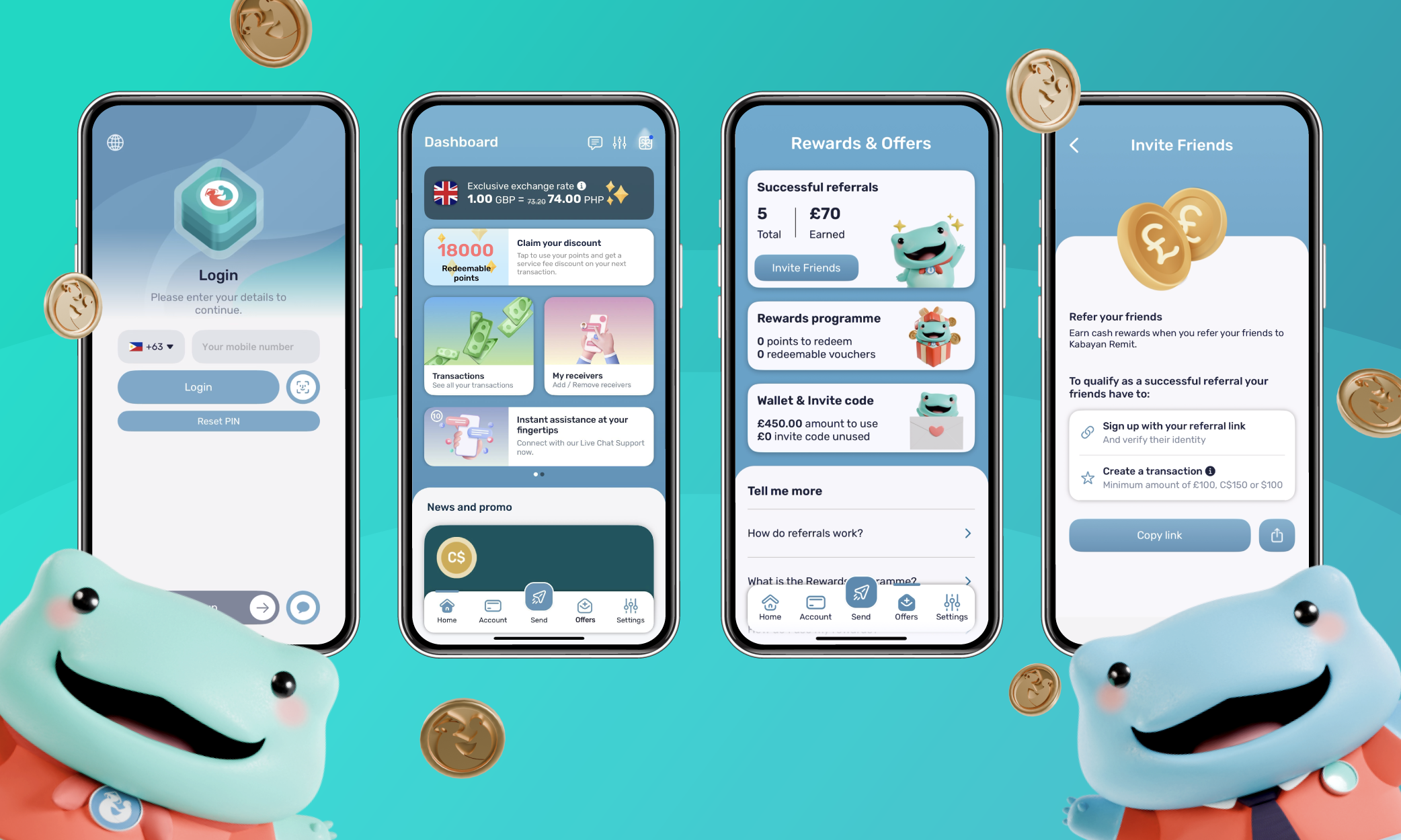 How To Refer Step-by-step visuals of how to refer a friend