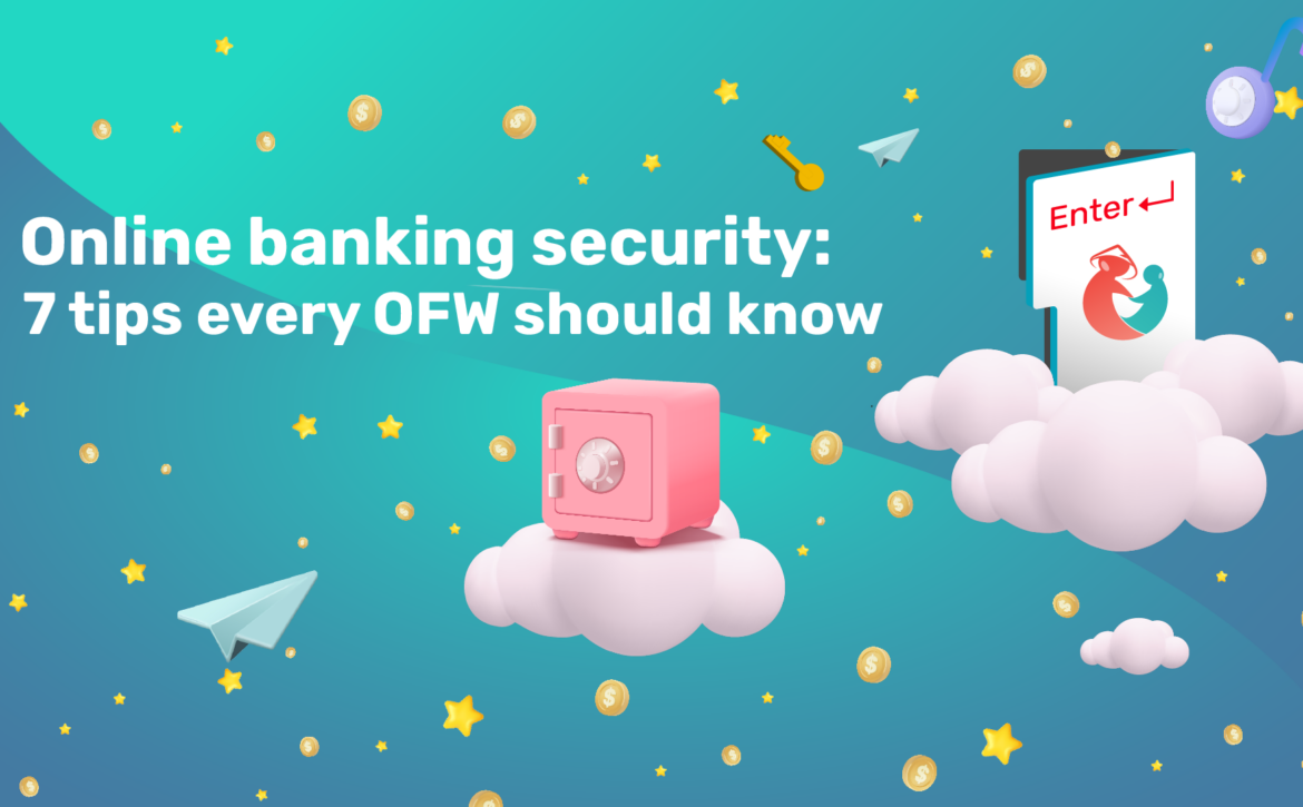Illustration representing online banking security