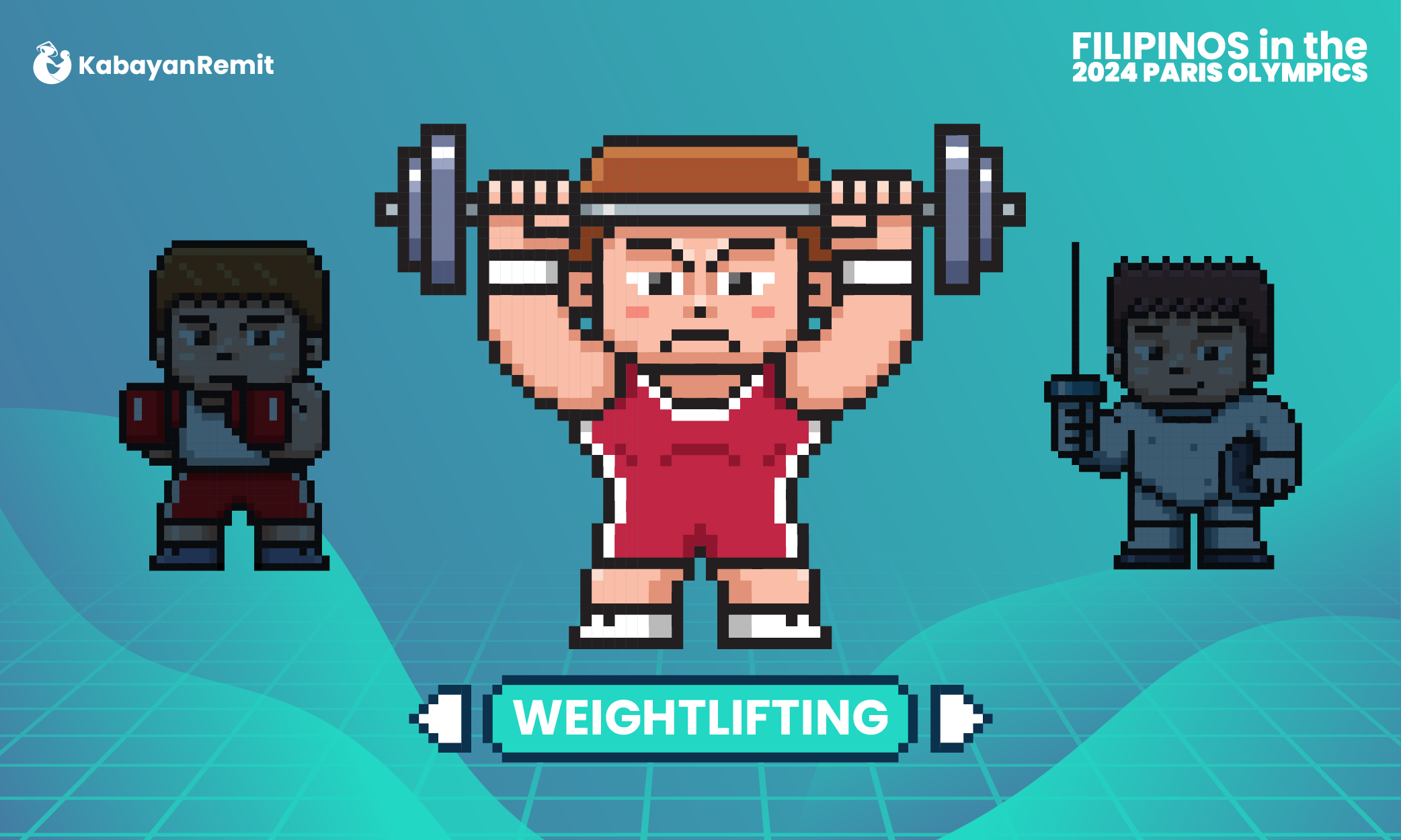 Illustration of a weightlifter