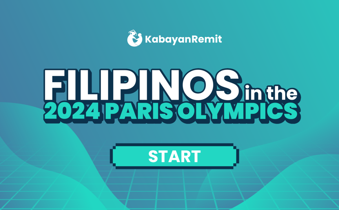Title card for "Filipinos in the 2024 Paris Olympics"