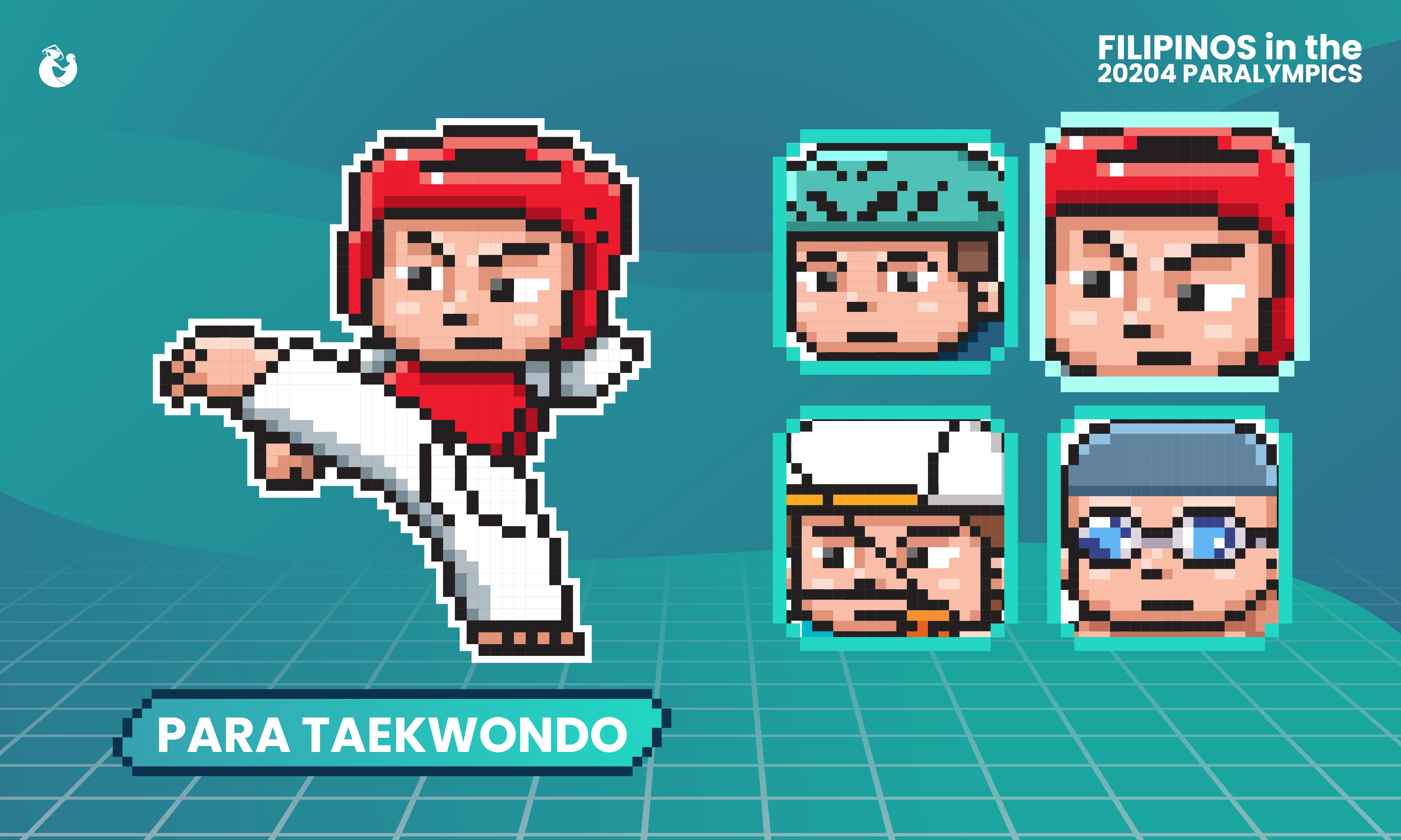 2024 Paralympics Para Taekwondo illustration