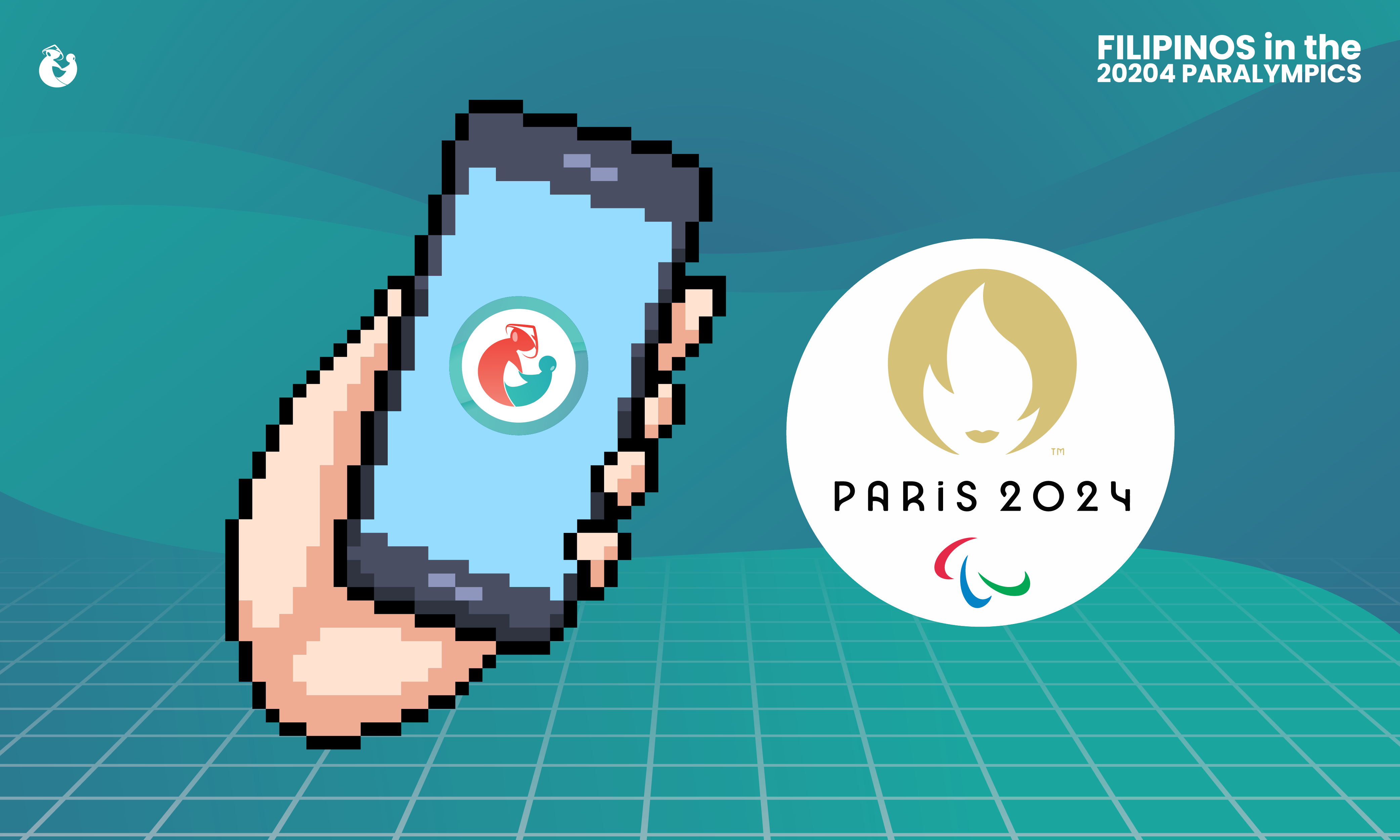 2024 Paralympics logo and Kabayan Remit app illustration