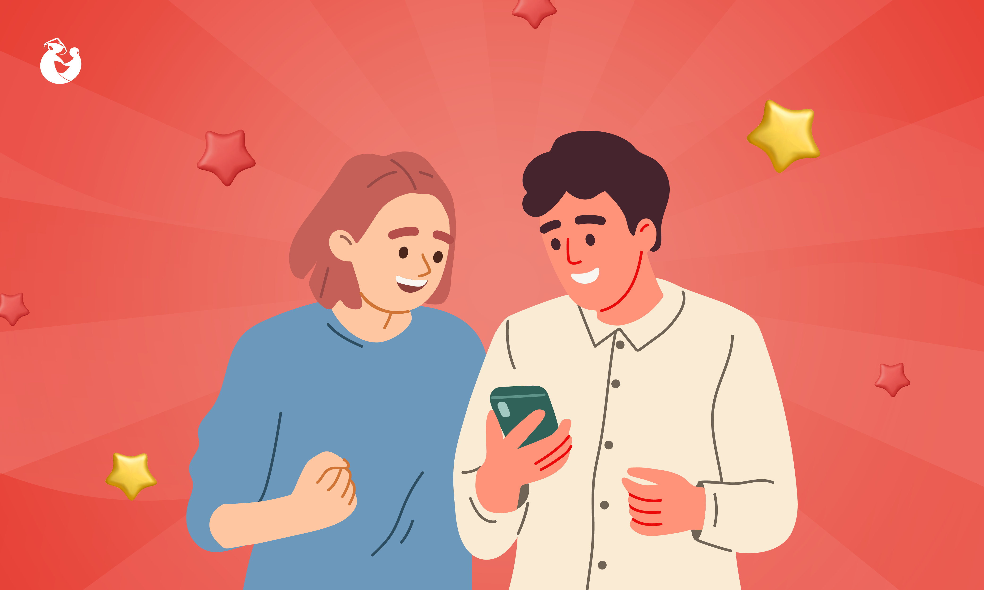 Illustration representing customers joining Regalo Rush to win a free trip to the Philippines