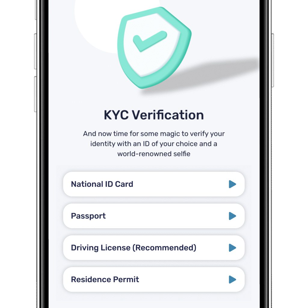 Picking an ID for KYC verification