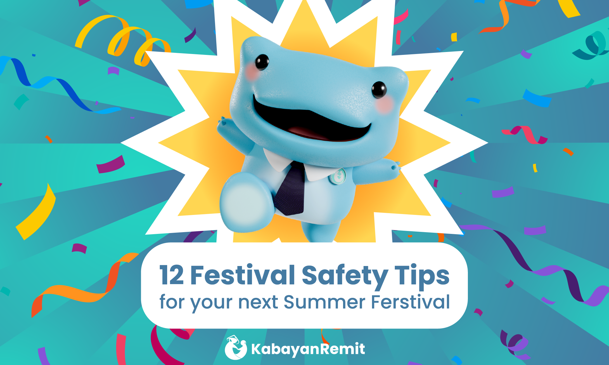 Richie displaying the title, "12 festival safety tips"