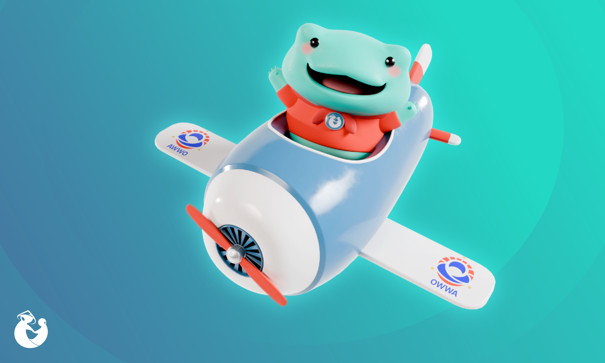 Remie on a plane