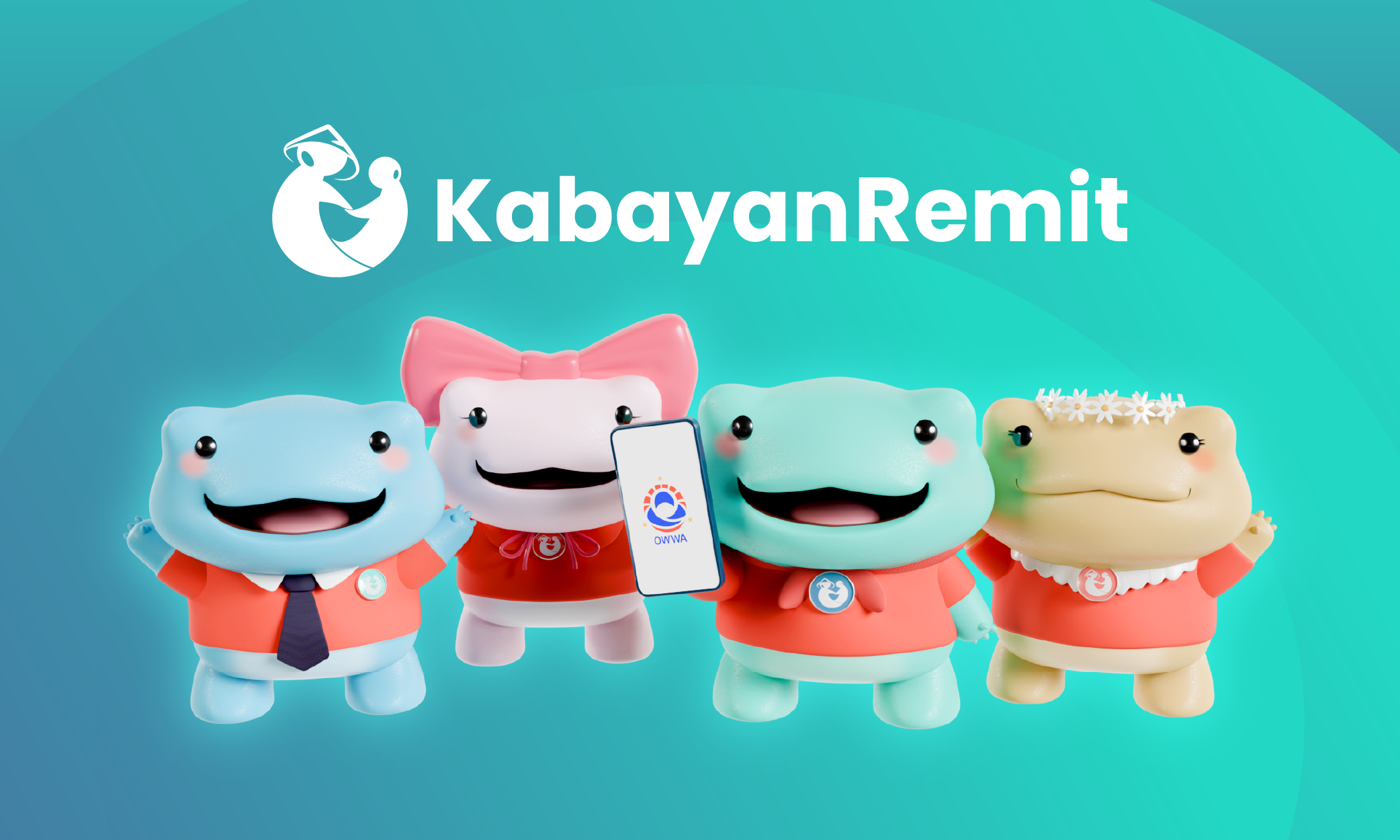 Remie and friends promoting Kabayan Remit