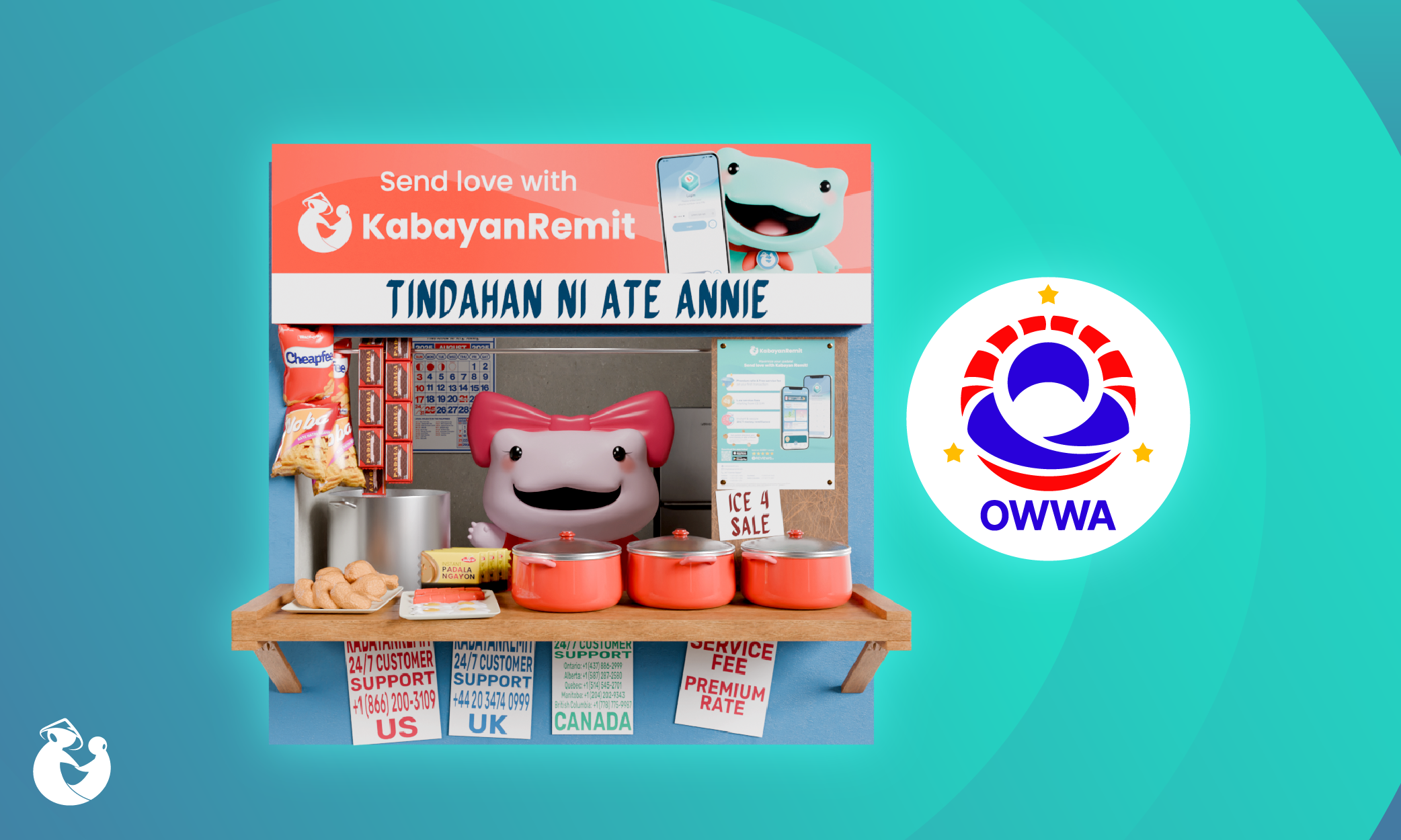 Annie inside her store