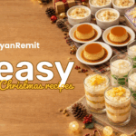 5 Easy Filipino Christmas Recipes title, featuring classic Pinoy desserts