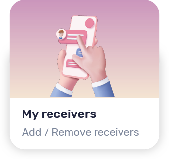 Add or remove receivers