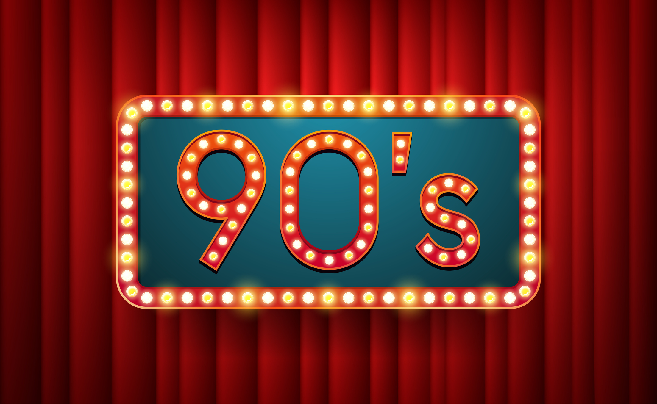 90s with LED lights illustration